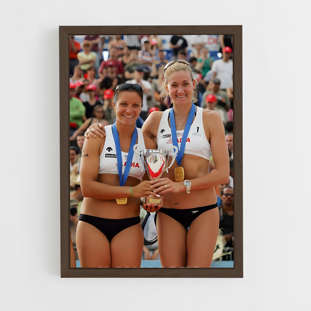 Poster Champions en Or – affiche Beach-volley (vue 5)